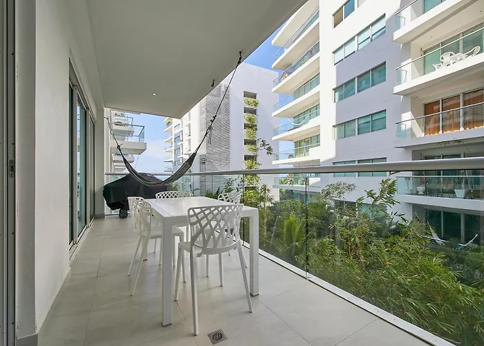 Apartamento En La Playa Con Terraza Y 4 Piscinas